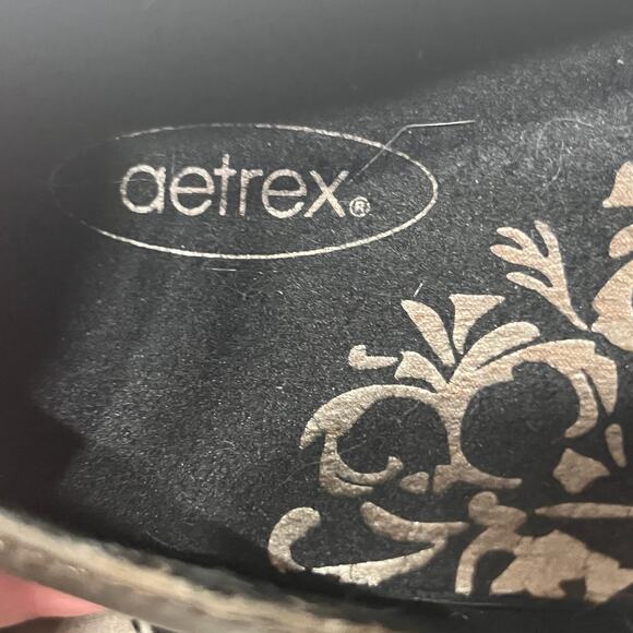 Aetrex Shoes Mary Janes Brown Gray Leather Braided Strap Comfort Casual 10.5/42 - Picture 6 of 8